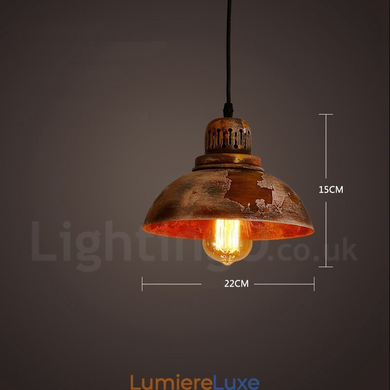 Suspension Loft Rétro Vintage Rustique Lodge 1 Lumière