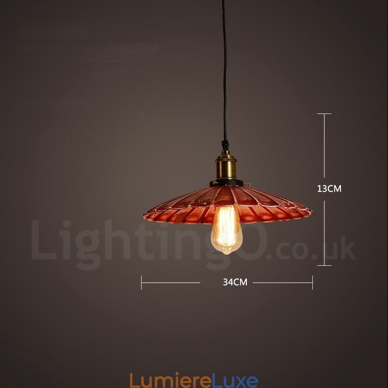 Suspension Loft Rétro Vintage Rustique Lodge 1 Lumière