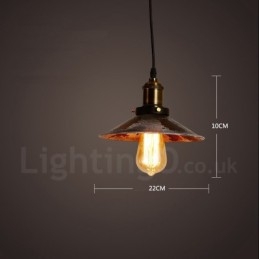 Suspension Loft Rétro Vintage Rustique Lodge 1 Lumière