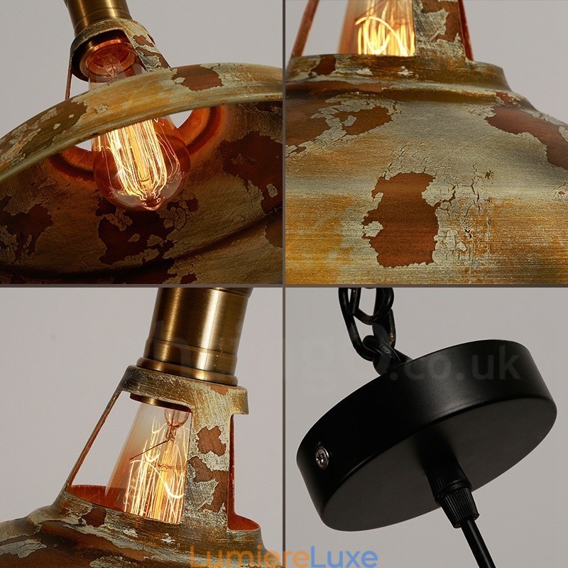 Suspension Loft Rétro Vintage Rustique Lodge 1 Lumière