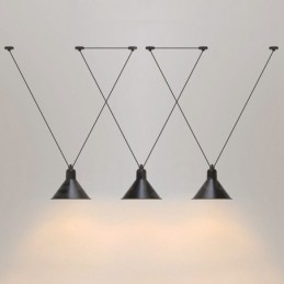 Plafonnier suspendu contemporain moderne à 3 lumières