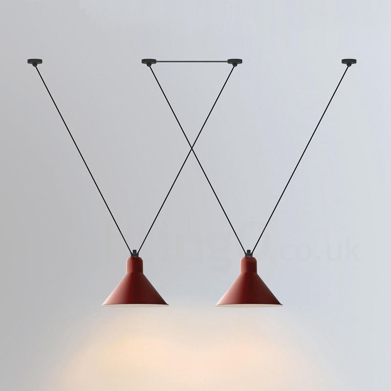 Plafonnier suspendu contemporain moderne à 3 lumières