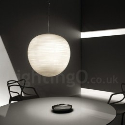 Plafonnier suspendu contemporain moderne à 1 lumière avec abat-jour en verre