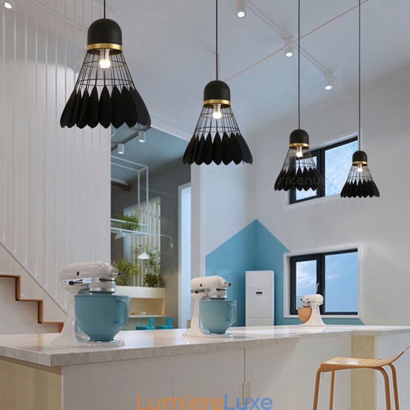 Plafonnier suspendu contemporain moderne à 1 lumière