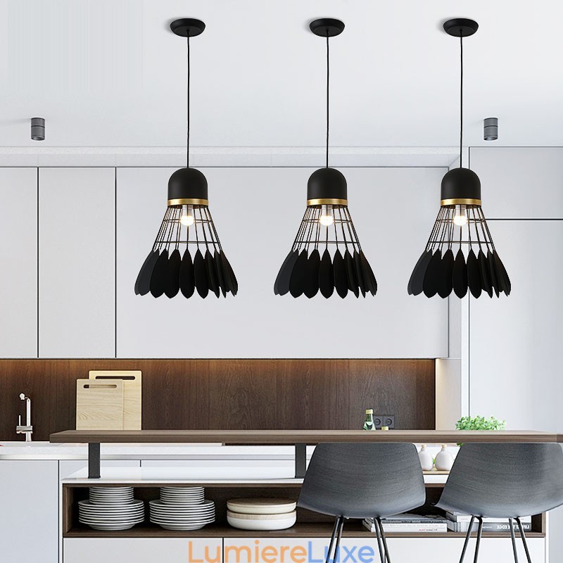 Plafonnier suspendu contemporain moderne à 1 lumière