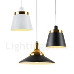 Plafonnier suspendu contemporain moderne à 1 lumière