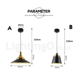 Plafonnier suspendu contemporain moderne à 1 lumière
