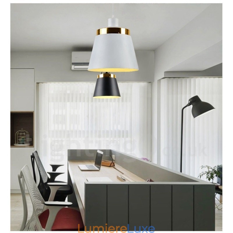 Plafonnier suspendu contemporain moderne à 1 lumière