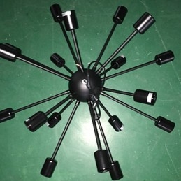 Lustre radial minimaliste de style nord-américain à 18 lumières