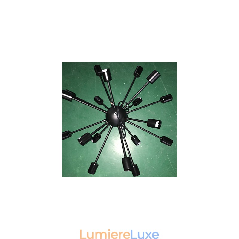 Lustre radial minimaliste de style nord-américain à 18 lumières