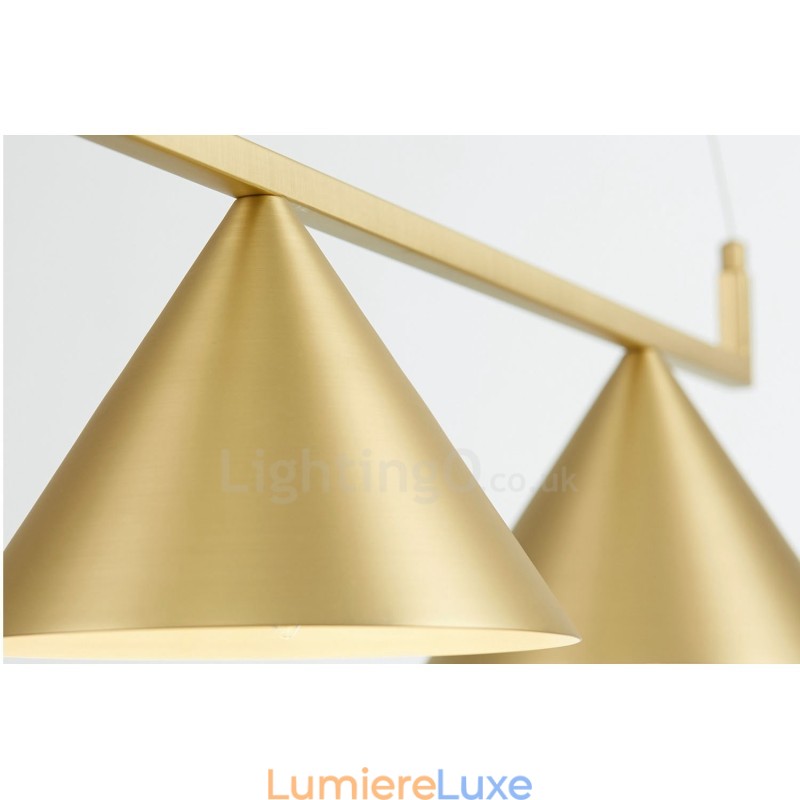 Plafonnier suspendu contemporain moderne à 3 lumières