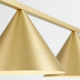Plafonnier suspendu contemporain moderne à 3 lumières