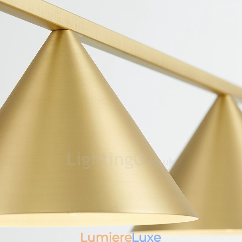 Plafonnier suspendu contemporain moderne à 3 lumières