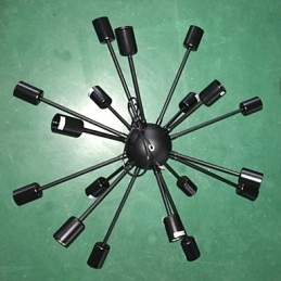 Lustre radial minimaliste de style nord-américain à 18 lumières