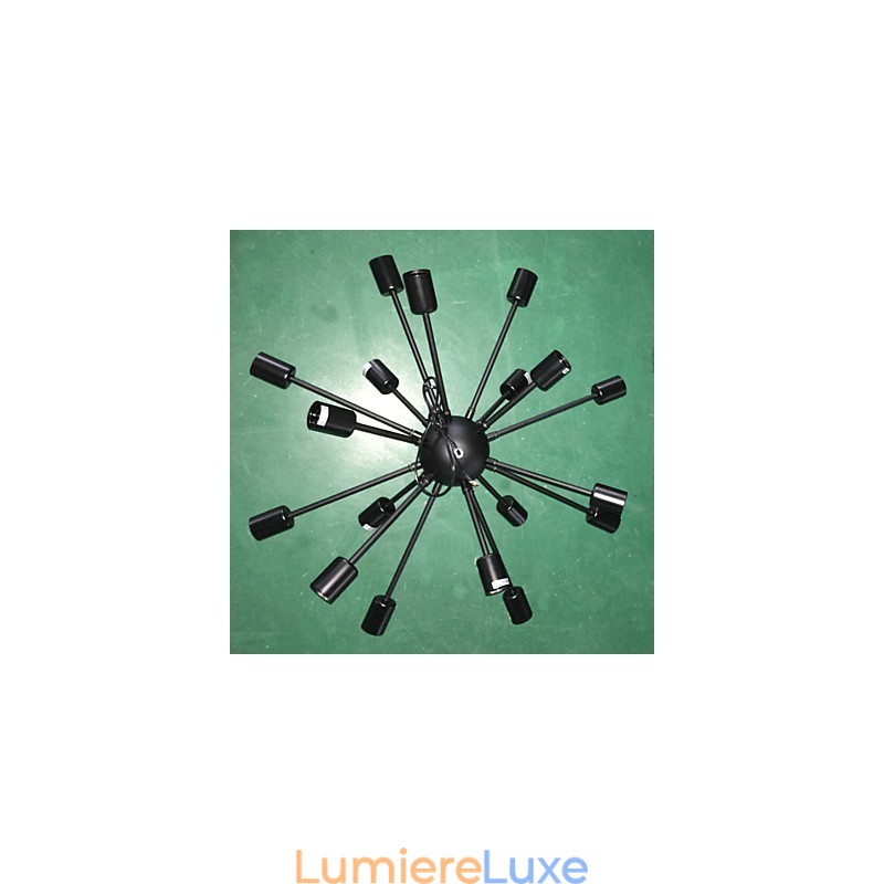 Lustre radial minimaliste de style nord-américain à 18 lumières
