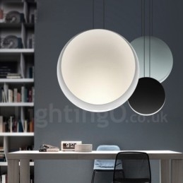 Plafonnier suspendu contemporain moderne en ciment à 1 lumière