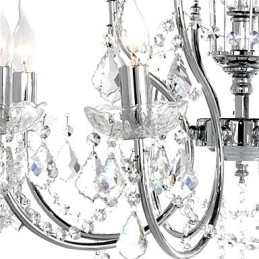 Lustre en cristal élégant à 8 lumières