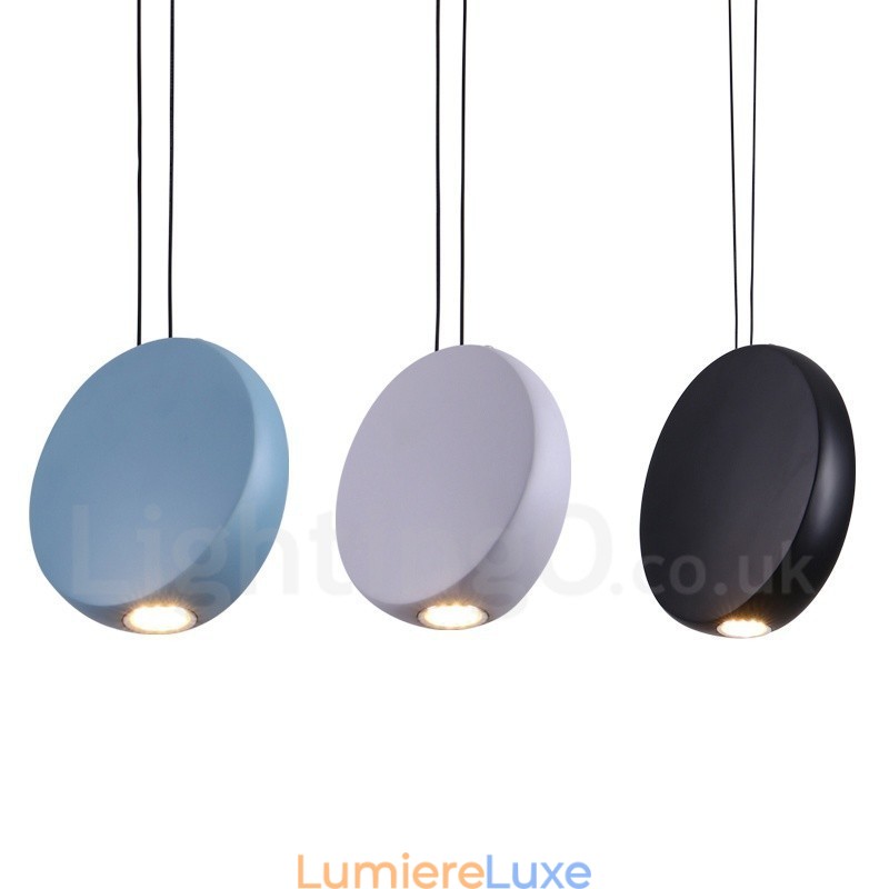 Suspension contemporaine moderne à 1 lumière en alliage d'aluminium avec abat-jour en alliage d'aluminium