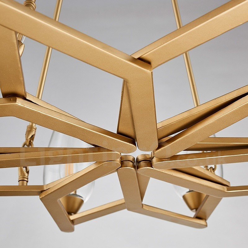 Suspension contemporaine moderne à 8 lampes en acier avec abat-jour en verre