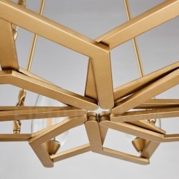 Suspension contemporaine moderne à 10 lampes en acier avec abat-jour en verre