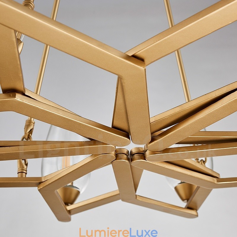 Suspension contemporaine moderne à 10 lampes en acier avec abat-jour en verre
