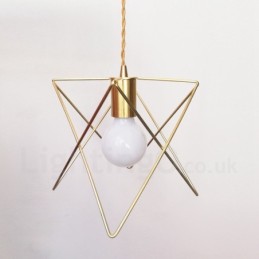 Suspension contemporaine moderne en acier à 1 lumière avec abat-jour