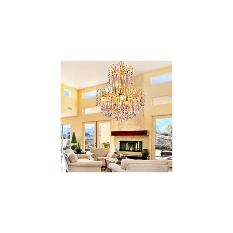 Lustre en cristal de luxe à 7 lumières