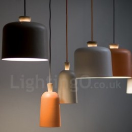 Suspension contemporaine moderne à 1 lumière en alliage d'aluminium avec abat-jour en alliage d'aluminium