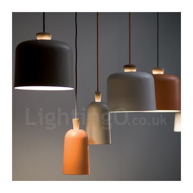 Suspension contemporaine moderne à 1 lumière en alliage d'aluminium avec abat-jour en alliage d'aluminium