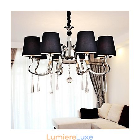 Lustre traditionnel classique en métal nickelé Lustre traditionnel classique en métal nickelé