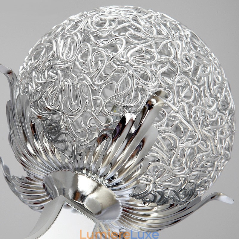 Lustre contemporain moderne à 12 lumières en acier à intensité variable avec abat-jour en alliage d'aluminium