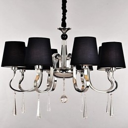 Lustre traditionnel classique en métal nickelé