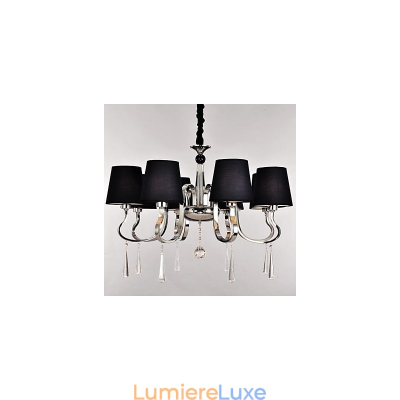 Lustre traditionnel classique en métal nickelé