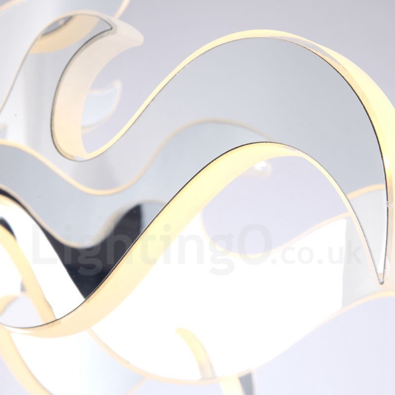 Lustre contemporain moderne à 15 lumières en acier à intensité variable avec abat-jour en acrylique