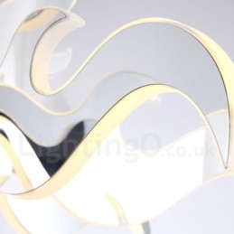 Lustre contemporain moderne à 12 lumières en acier à intensité variable avec abat-jour en acrylique