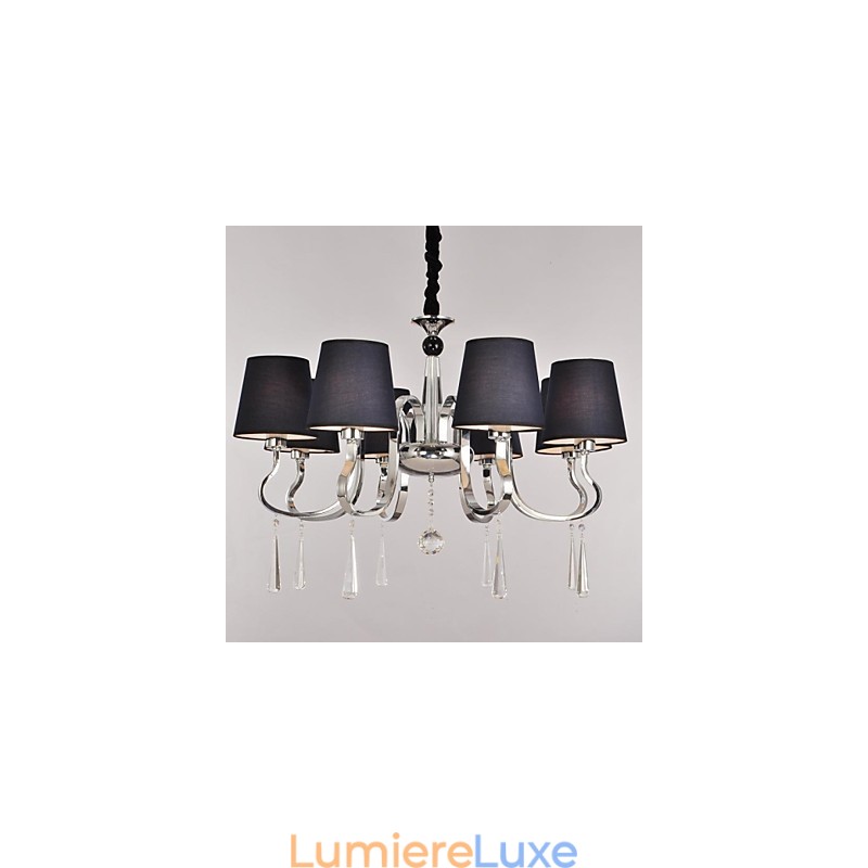 Lustre traditionnel classique en métal nickelé