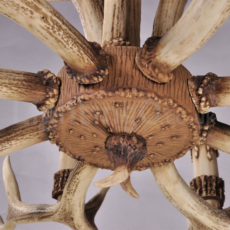Lustre rustique nordique moderne contemporain à 8 lumières