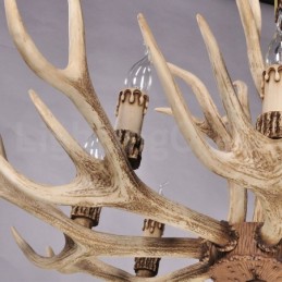 Lustre rustique nordique moderne contemporain à 8 lumières