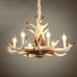Lustre rétro vintage à 6 lumières