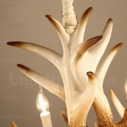 Lustre rétro vintage à 6 lumières