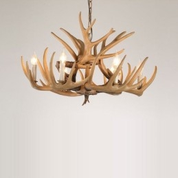 Lustre rétro vintage à 6 lumières