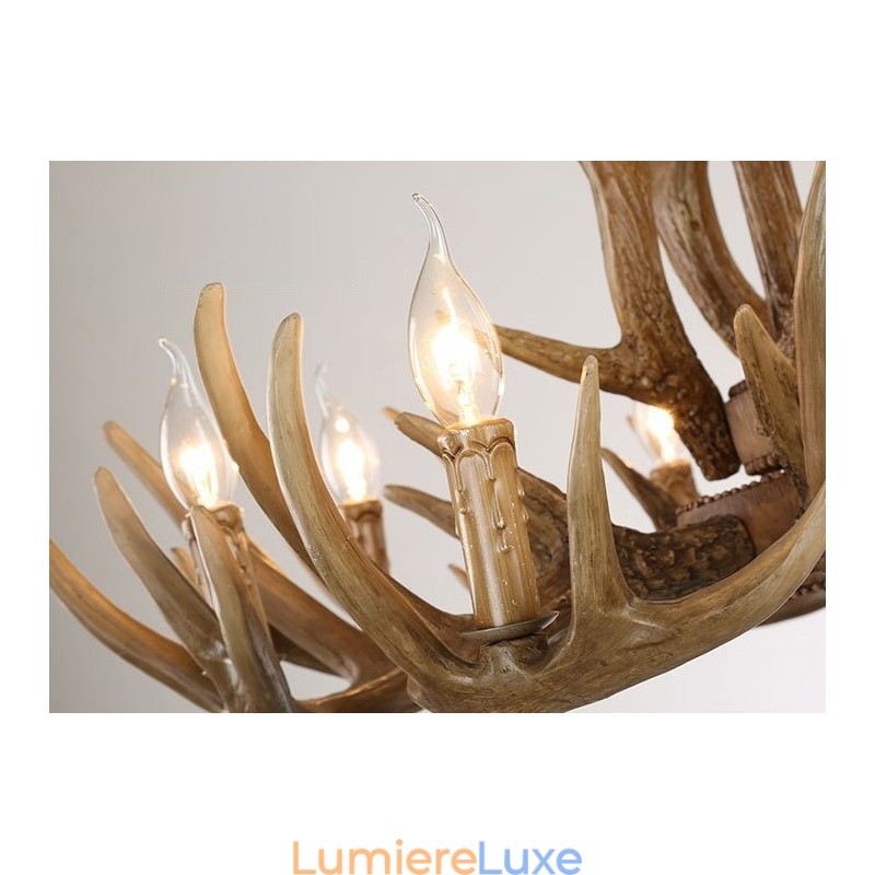 Lustre rétro vintage à 6 lumières
