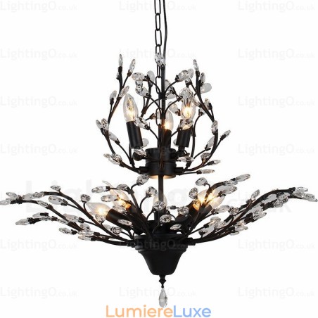 Lustre rustique à 8 lumières Lustre rustique à 8 lumières