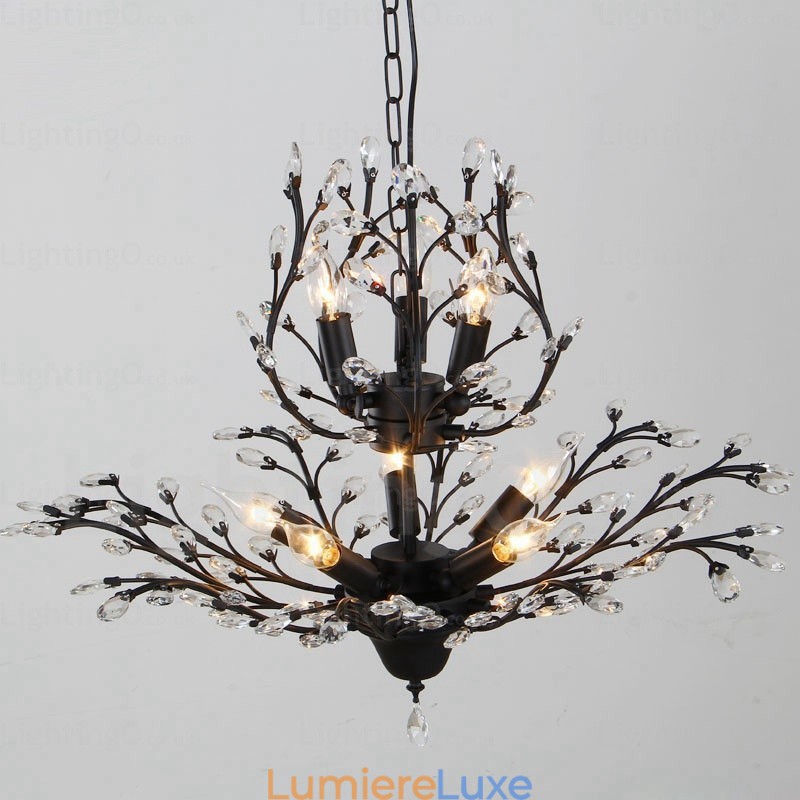 Lustre rustique à 8 lumières