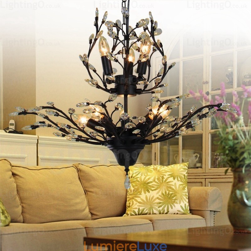 Lustre rustique à 8 lumières