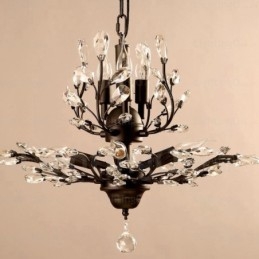 Lustre rustique à 8 lumières