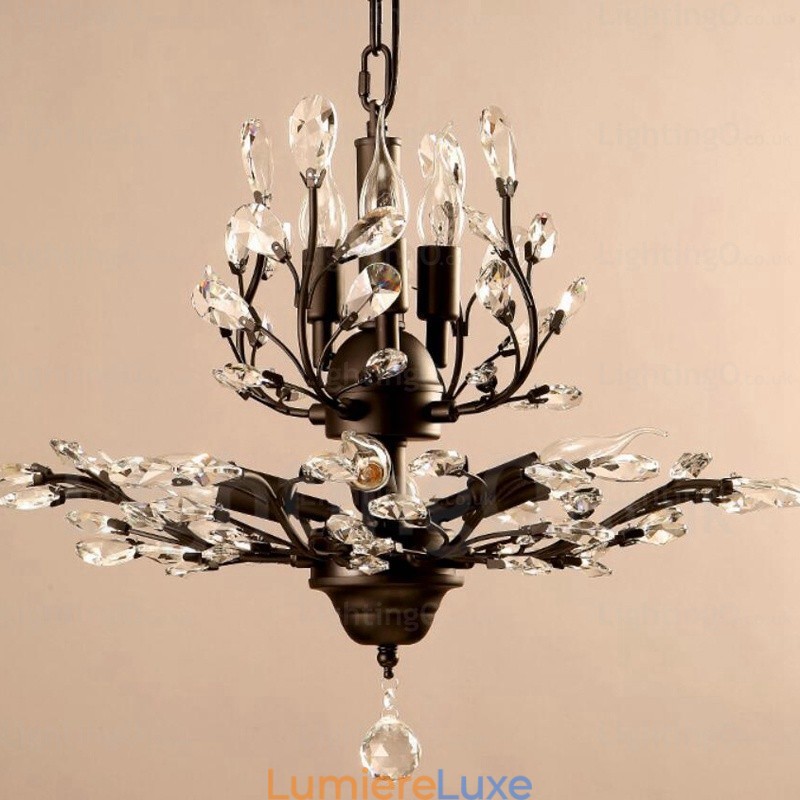 Lustre rustique à 8 lumières