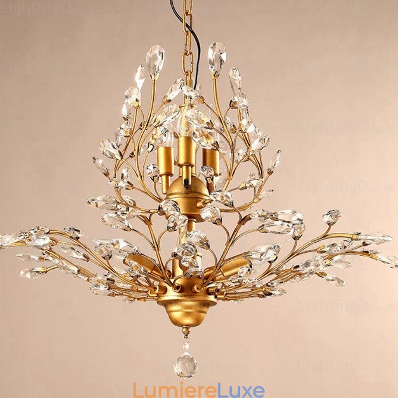 Lustre rustique à 8 lumières