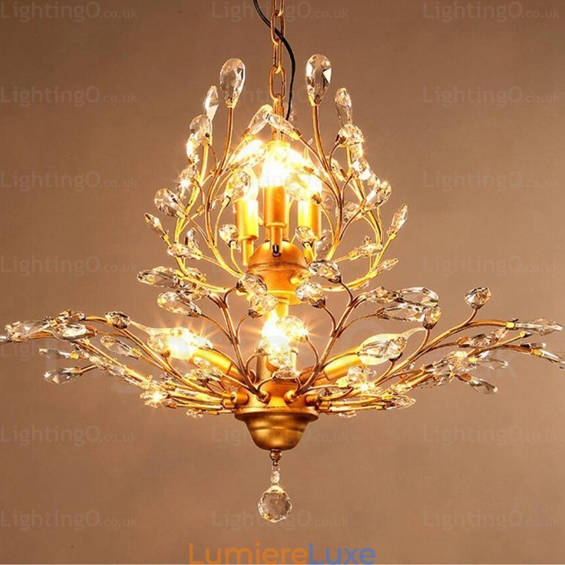 Lustre rustique à 8 lumières