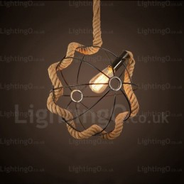 Suspension rétro vintage rustique à 1 lumière